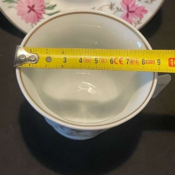 Servicio individual de desayuno, Vista Alegre (rosas pintado a mano) - Imagen 5