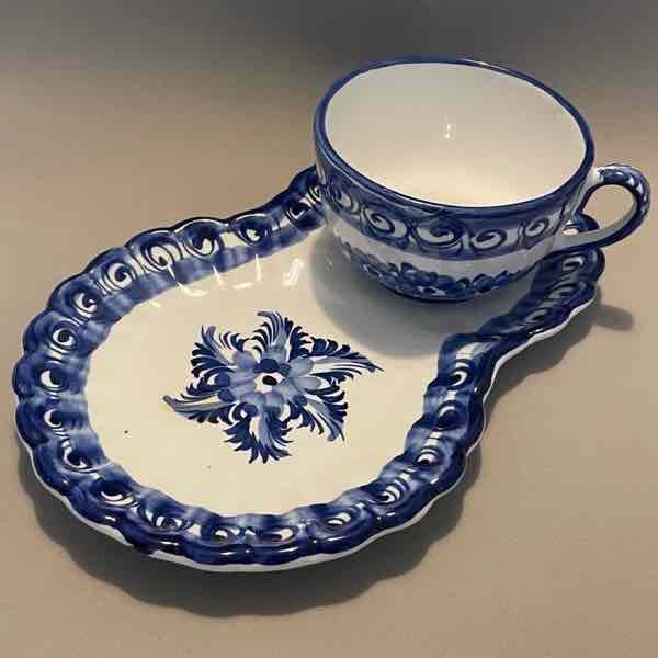 Servicio de desayuno, azul, Alcobaça
