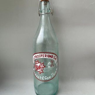 Botella de gaseosa La Prosperidad. Alcázar de San Juan