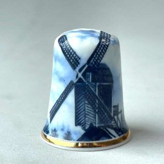 Dedal porcelana de Djem, Molino de viento, Holland