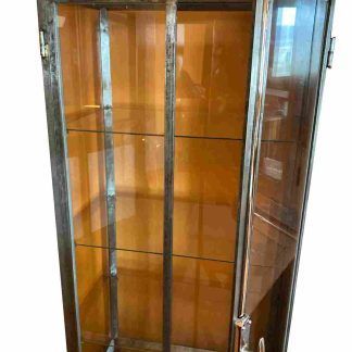 VITRINA DE ACERO Y BRONCE