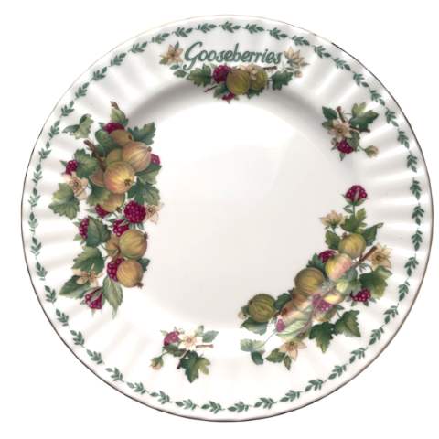 Plato Gooseberries(20,7cm). Covent Garden Fruits series (Royal Albert)